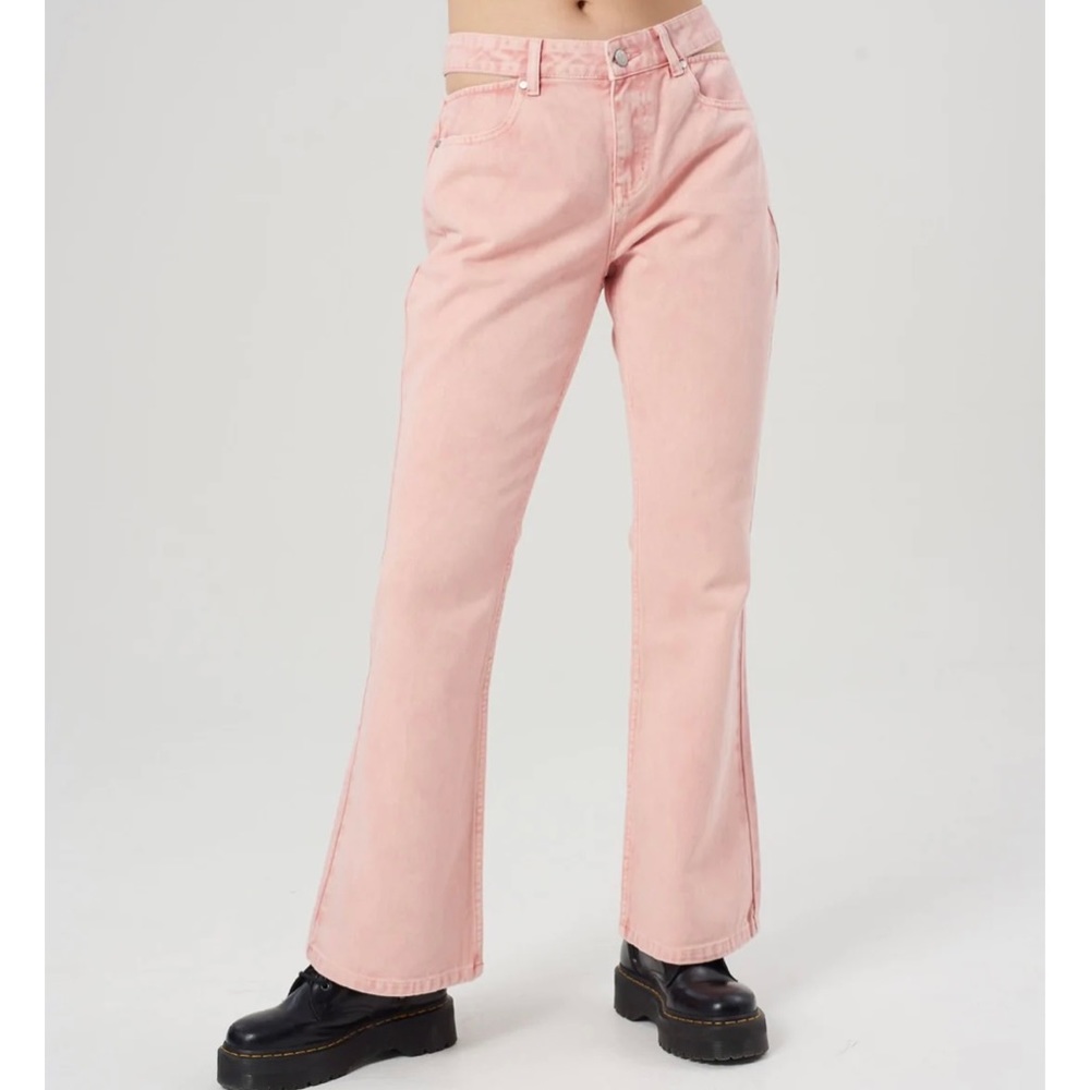 NWT Ragged Priest Pink Flare Jeans — Milk It Baby Jean